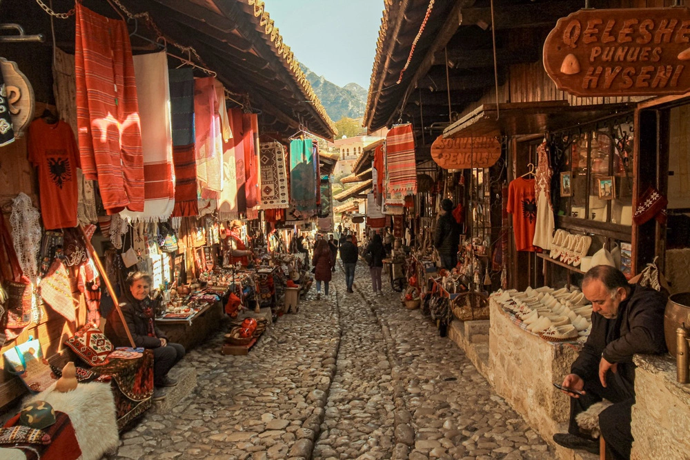 Bazar w Kruji, Albania